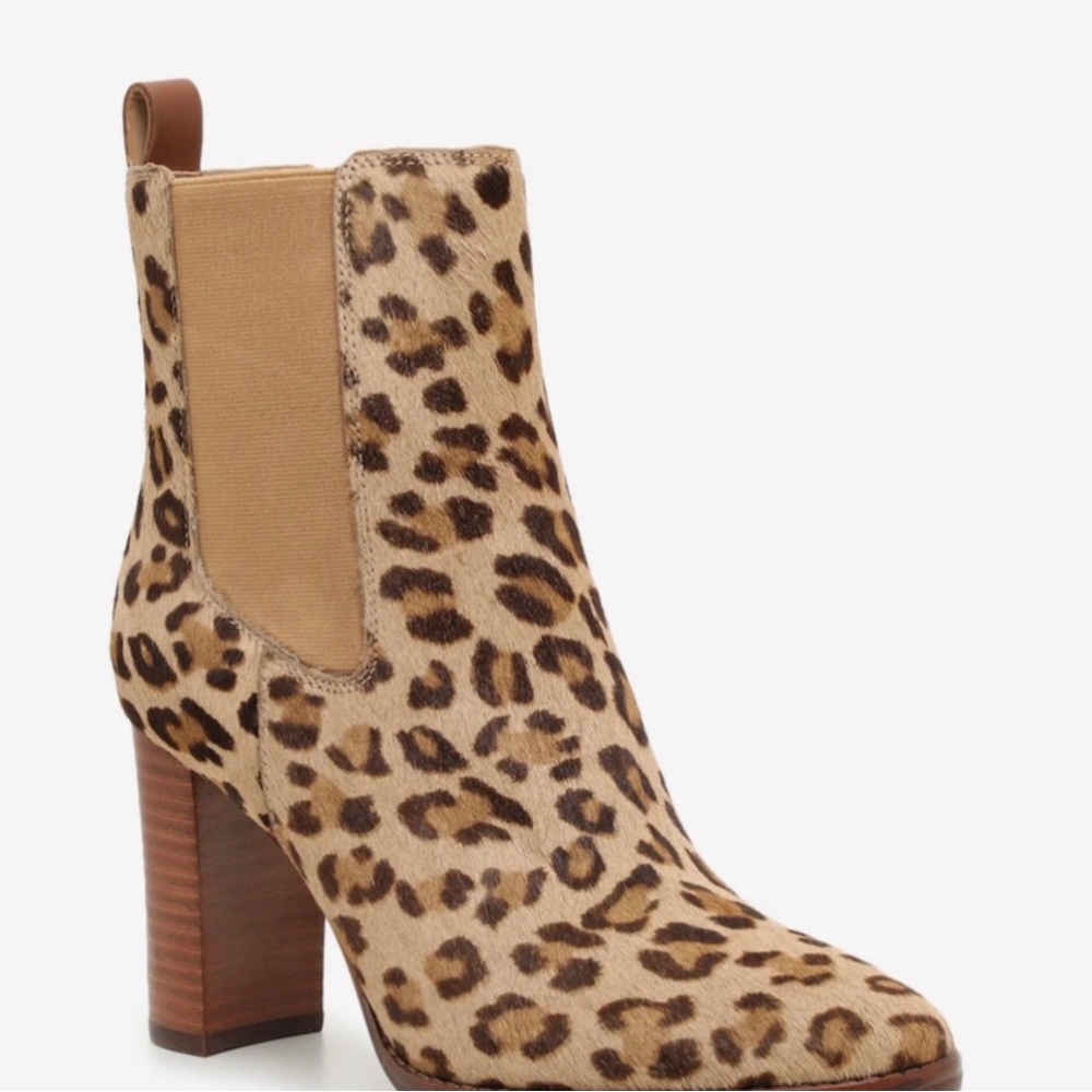 ✴️Ralph Lauren Mylah Leopard Print Calf Hair Bootie, Sz6.5, NEW